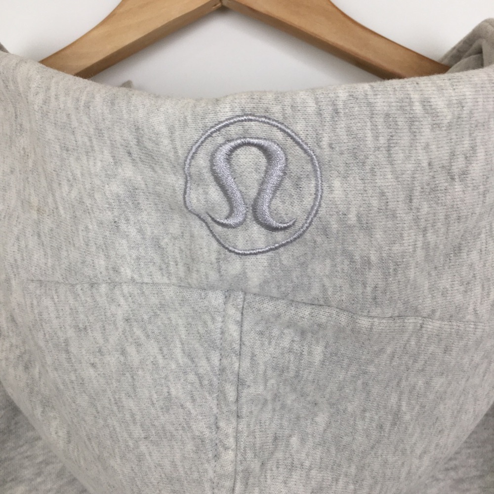 Lululemon Scuba Hoodie Gray Women’s Size XL/XXL Thick Sweatshirt Fabric - Picture 12 of 14